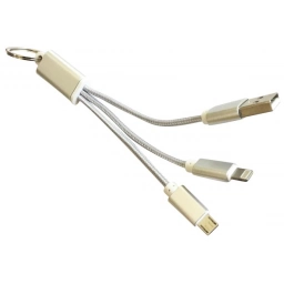 Cable Multiple Llavero de Datos y Carga Iphone+micro USB THEONE
