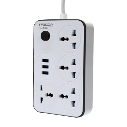 Alargue Zapatilla 4 Tomas Universal+ 3 USB TREQA