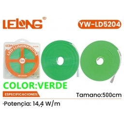 Cinta Led Neon 5M Verde 5M 14.4W LELONG