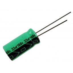 CONDENSADOR ELECTROLITICO 33UF X 160 VOLT 105�