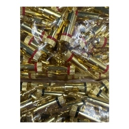 Plug banana metal dorado R y N