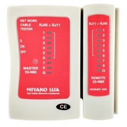Tester para Cables de Red RJ45 Y RJ11 MIYAKO USA