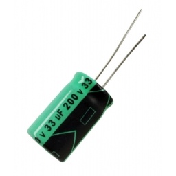 CONDENSADOR ELECTROLITICO 33UF X 200 VOLT