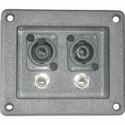 TERMINAL DOBLE SPEAKON DOBLE JACK 14 ((6.5MM)) BK
