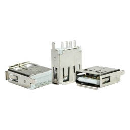 Usb hembra de chasis horizontal