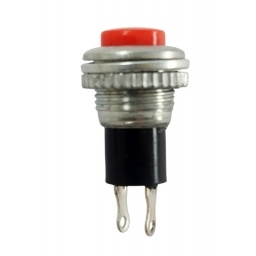 Pulsador redondo rojo NA - 3A125VAC