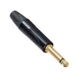 Plug 14 (6.5m) Mono Gold BLK NEUTRIK