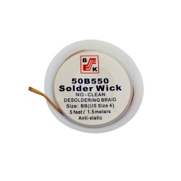 Malla desoldadora solder wick BB US size 4 - 5 feet  BK