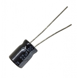 Condensador electroltico 22UF X 100VOLT