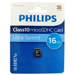 Memoria Tf  Micro Sd 16GB Clase 10 PHILIPS