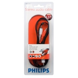 Cable Audio Calidad A doble RCA 1.5mts PHILIPS