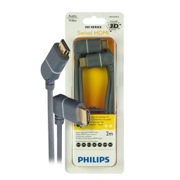 Cable HDMI 90º movil 2 metros 3d HD FULL PHILIPS