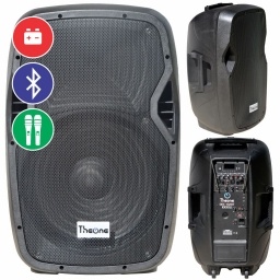 Caja Amplificada 15" 220/110/12v Bluetooth BLASTKING