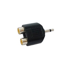 Adaptador Doble Jack Rca a Plug 3.5 mono THEONE