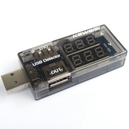 Tester Digital USB 3 a 20V Dc Voltimetro + Amperimetro GENERICO