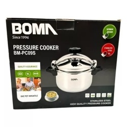 Olla a presin  9 litros  Acero inoxidable BOMA