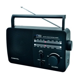 RADIO PORTATIL A PILAS Y 220V - PUNKTAL PUNKTAL