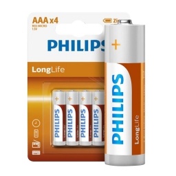 Pila Longlife Blister  X 4 Aaa PHILIPS