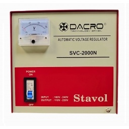 Estabilizador y transformador de Voltage 2000 W 2 en 1 DACRO