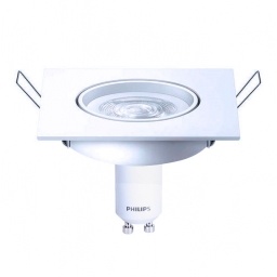 Lampara Led Tipo Dicroica C/ Kit Empotrar GU10 - Luz Calida PHILIPS