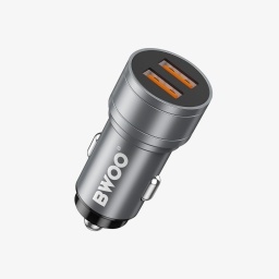 Cargador de Coche 2 USB  5V 2,4A 12W BWOO