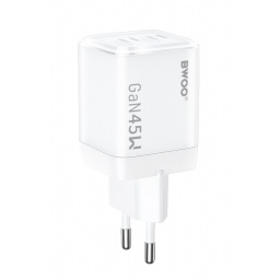 Cargador de Pared 2 Usb-c 45W BWOO