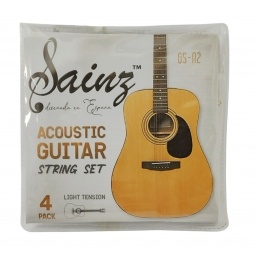 Kit de Cuerdas de Guitarra Acustica Metalica SAINZ