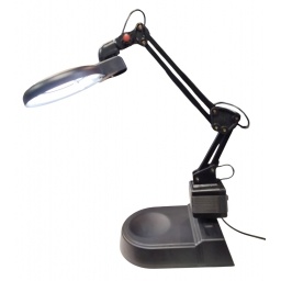 Lampara de mesa con lupa