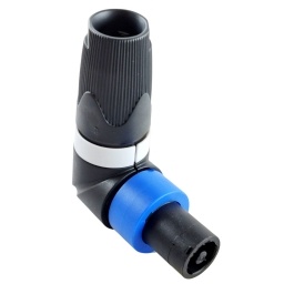 Conector Speakon macho en ngulo codo, 4 polos, en forma de L,  VOYZ