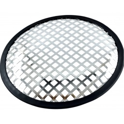 Rejilla Metálica Para Parlante 8 Cromada Calado Grueso BK