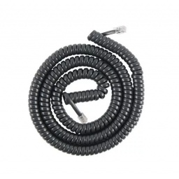 Cable Rulo Telefonico Negro  4.5 Mts (Estirado) MIYAKO USA