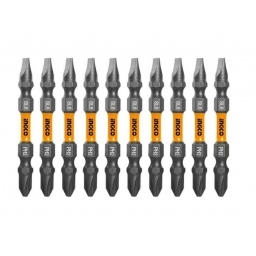Set Puntas Impacto PH2+SL6.0*1.0 65MM 10PCS Ingco INGCO