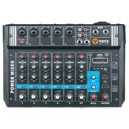 Mixer Amplificado de 6 Canales VOYZ