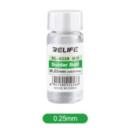 Bolitas de Soldadura con Plomo 0.25 Mm RELIFE