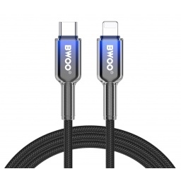 Cable de Datos y Carga Usb-c a Lightning con Malla - 27W BWOO