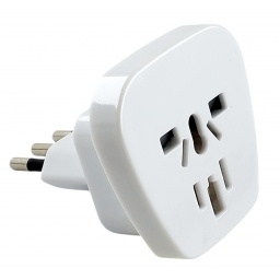 Adaptador multiconector Universal para 220/240 volt  2 Polos +Tierra