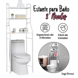 Estante Organizador Sobre Inodoro OVILY