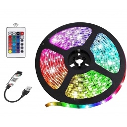 Tira Led RGB USB 5 metros  LELONG