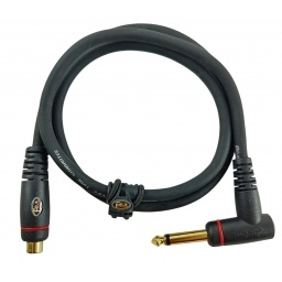 Cable Profesional Jack Rca a Plug 14 Mono en L - 90 cm FEUR