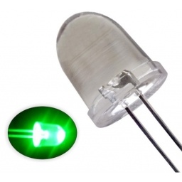 LED 10mm alto brillo VERDE *221