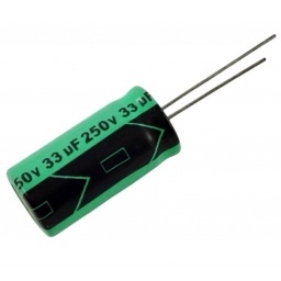 CONDENSADOR ELECTROLITICO 33UF X 250 VOLT