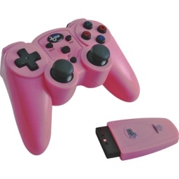 Joystick Inalambrico PS2 Rosado Blister