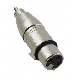 Adaptador XLR hembra a Plug Rca