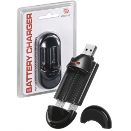 Cargador de pilas USB 2 pilas MINWA