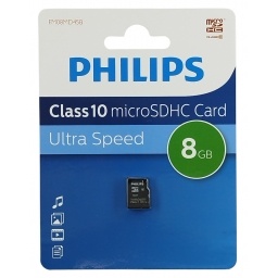 Memoria Tf Micro Sd 8GB Clase 10 Ultra Speed- FM08MA45B PHILIPS