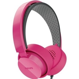 AURICULAR DE ARCO C/MICROFONO ROSADO