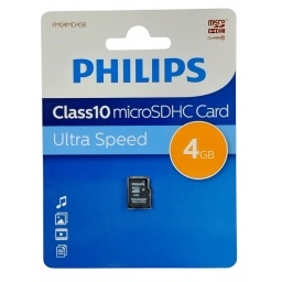 Memoria Micro Sd 4GB Clase 10 MICSD-4C10 PHILIPS
