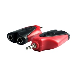 Adaptador De Audio 2 Jack 14 stereo a Plug 3.5mm stereo Revolution