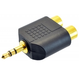 Adaptador De Audio Doble Jack RCA a 3.5mm Stereo