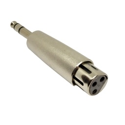 Adaptador de audio XRL hembra a 14 (6.5mm) stereo